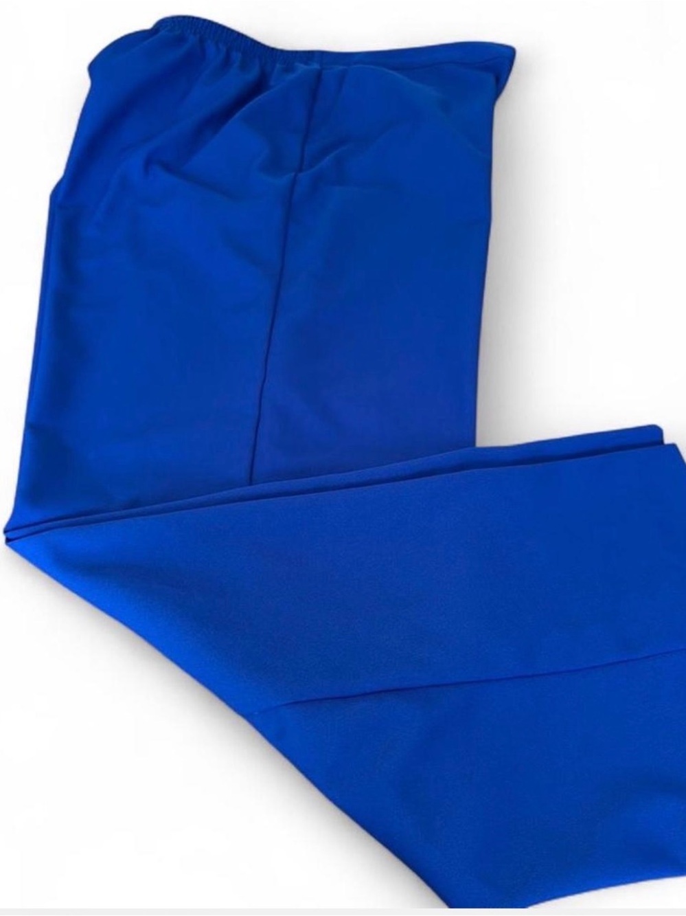 Alfred Dunner plus size royal blue polyester straight leg pull-on pants. Size 16